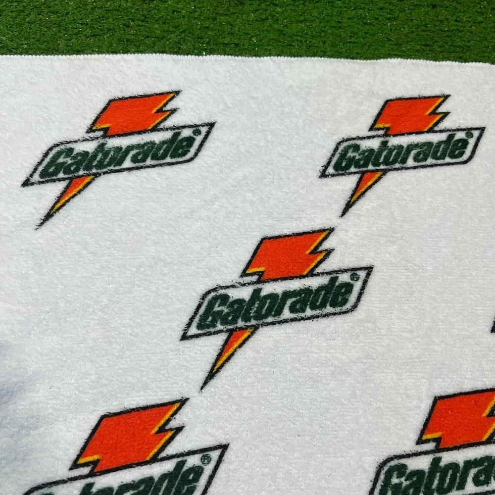 Vintage 80s 90s Gatorade Sideline Towel Bolt Logo  Professional USA 31x14 Cotton
